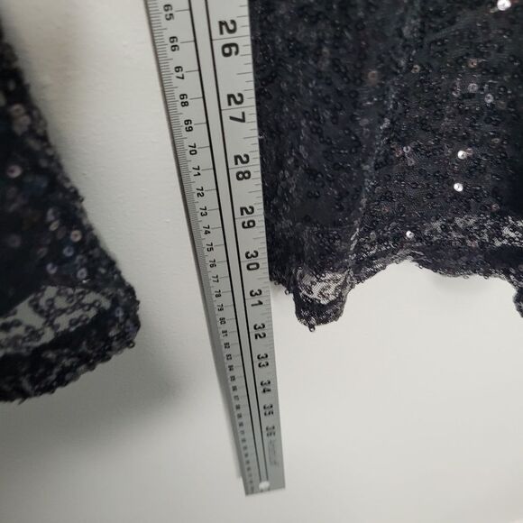 Melrose & Market black sequin cocktail party new years party pull on pants xs - Picture 7 of 8